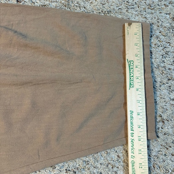 Women's Wide Leg Tan Linen Blend Pants NWT - Picture 13 of 13